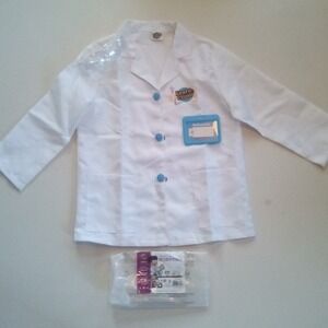 Halloween Scientist Dress Up Costume Kit, Lab Coat, Glasses, name tag size 3T+